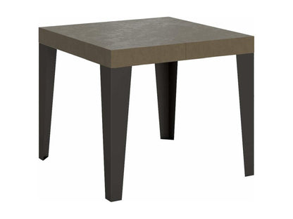 Extendable table 90x90/246 cm Flame Meublori anthracite legs