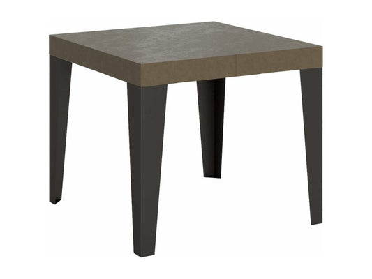 Extendable table 90x90/246 cm Flame Meublori anthracite legs