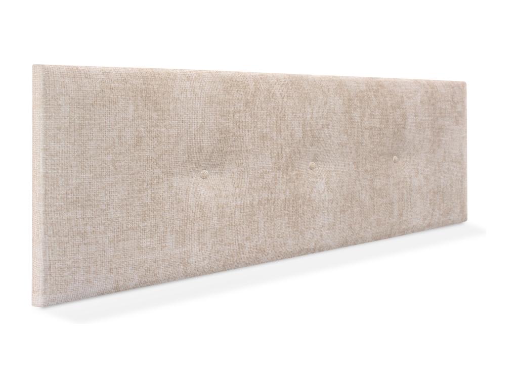 Meublori Natural Wool Headboard with Buttons 135x50cm for 120/135cm Beds - Meublori