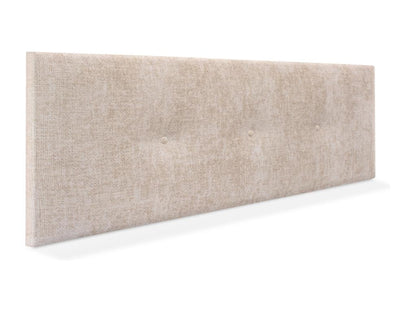 Meublori Natural Wool Headboard with Buttons 135x50cm for 120/135cm Beds - Meublori