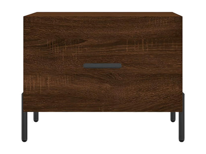 Coffee tables, 2 pcs, brown oak, 50x50x40 cm, engineered wood