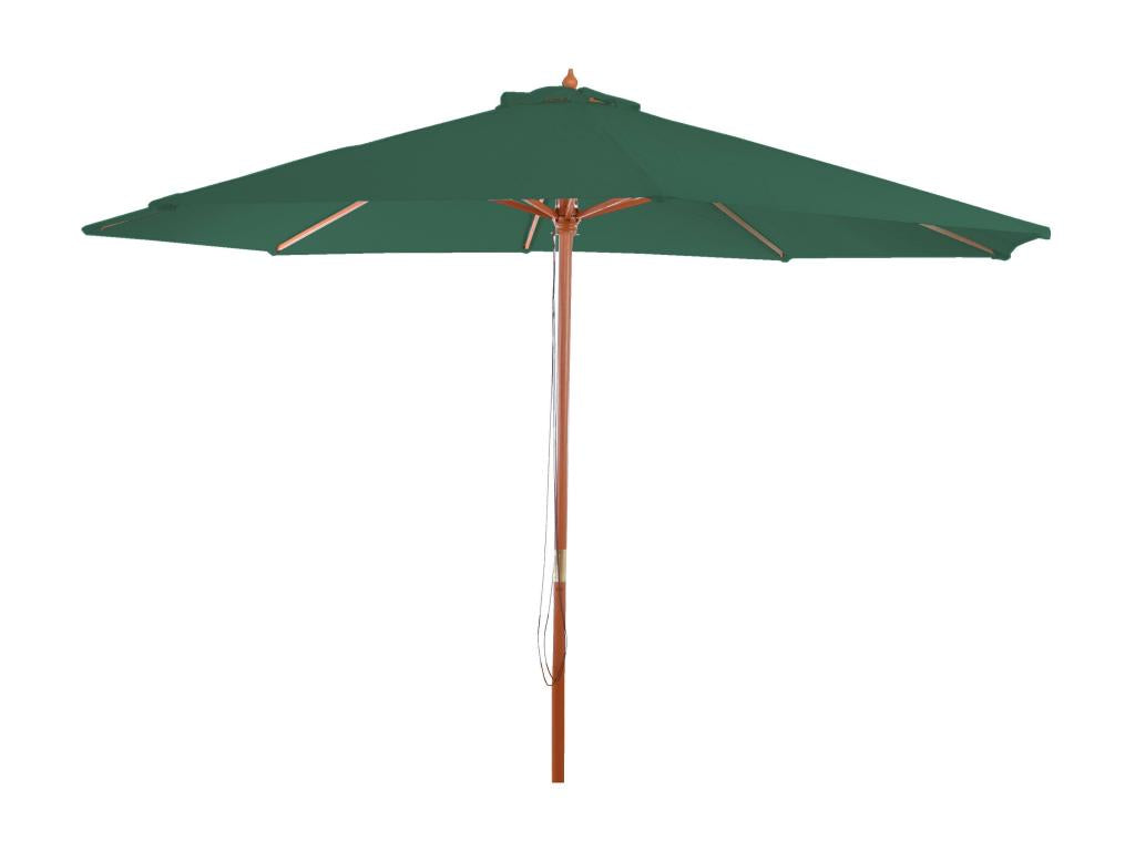 Meublori Parasol - Market Parasol - 3-5m Polyester/Wood 7kg - Green