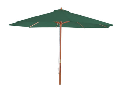 Meublori Parasol - Market Parasol - 3-5m Polyester/Wood 7kg - Green