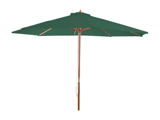 Meublori Parasol - Market Parasol - 3-5m Polyester/Wood 7kg - Green