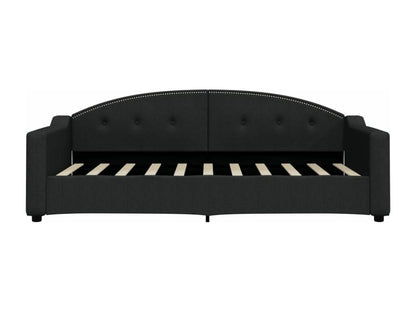 Black daybed 90x190 cm fabric