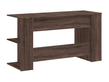 Oak brown desk 140x50x75 cm engineered wood UURX67770