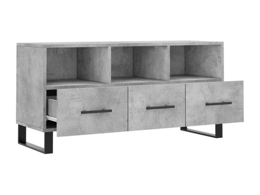 TV stand, concrete grey, 102x36x50 cm, engineered wood, OTYE88068
