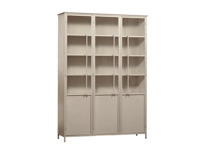 Exhibit XL - 3-door metal display case H200cm - Sand PBVZ12272