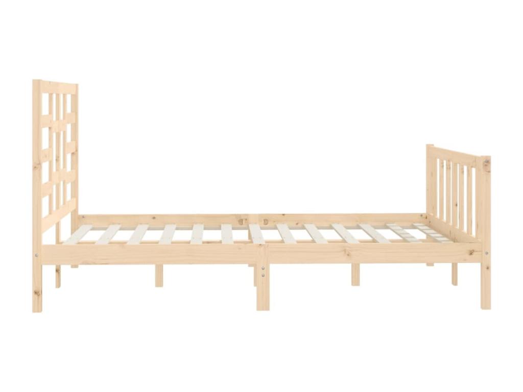 Solid pine wood bed frame 160x200 cm PSOA14155