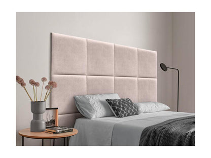 Laviecasa Upholstered Headboard in High-Quality Corduroy, Laviecasaérieure, Composed of Interchangeable Self-Adhesive Panels, Pink, 90 cm FPYQ57571