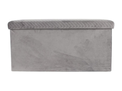 Folding Velvet Bench with Grey Pattern PIDL29047