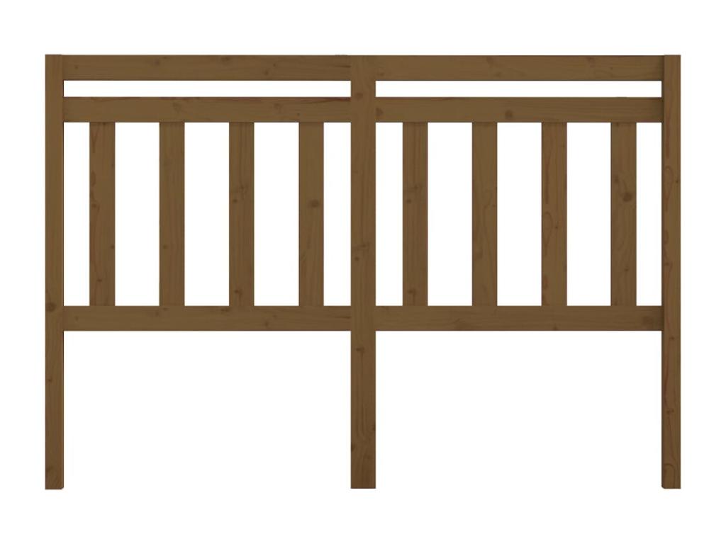 Honey Brown Headboard 156x4x100 cm Solid Pine Wood URUU69323