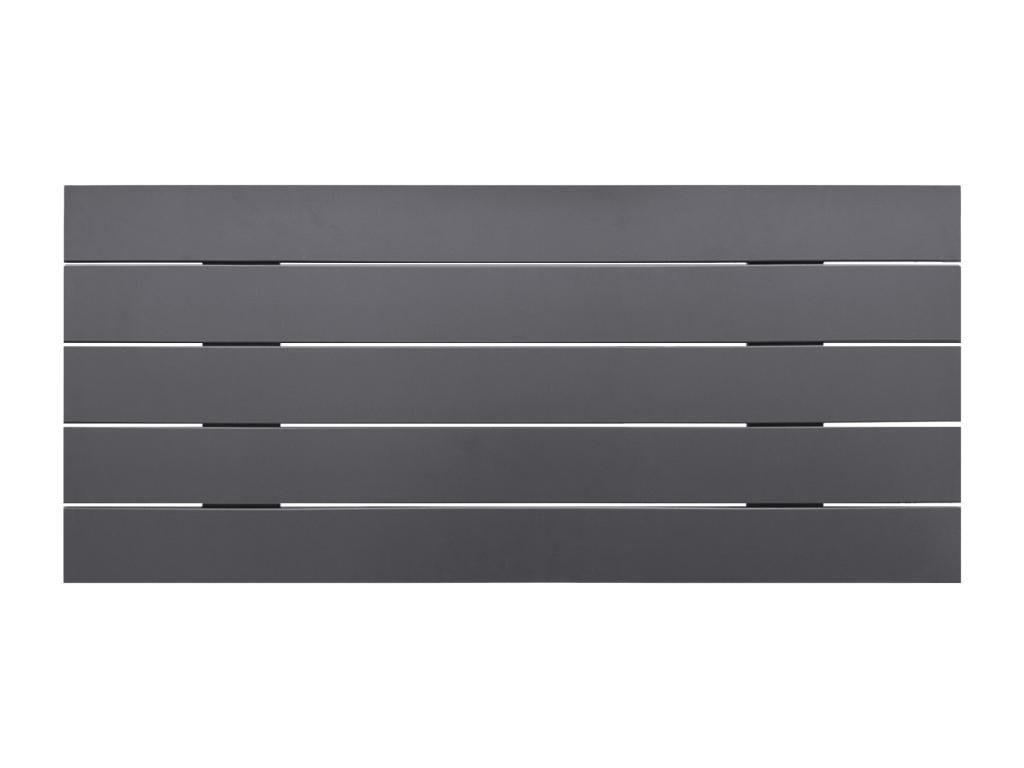 Meublori Recycled Wood Headboard DM Style Horizontal Pallet 105x46cm Beds 105 - Solid Grey