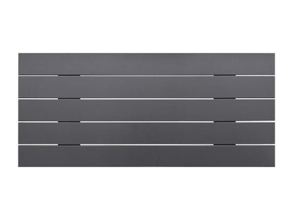 Meublori Recycled Wood Headboard DM Style Horizontal Pallet 105x46cm Beds 105 - Solid Grey