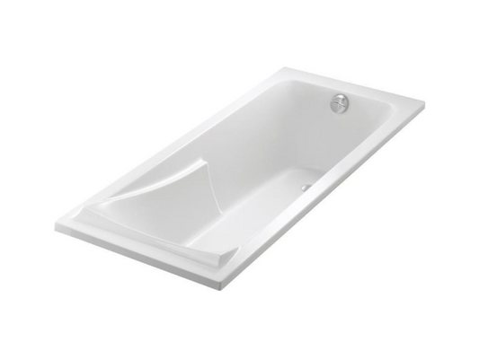 Meublori Corvette Comfort Straight Bathtub, Reinforced Acrylic, 170x75