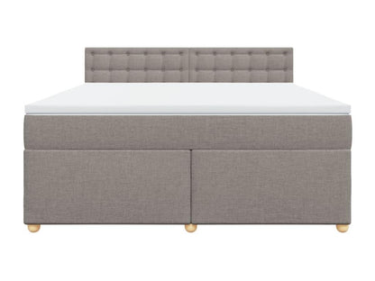 Meublori bed base with Meublori 180x200 cm mattress, fabric