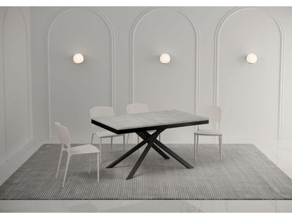 Karida Evolution extendable table 90x160/264 cm, concrete grey, anthracite frame GPXX60073