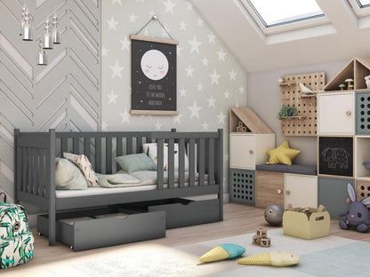 Laviecasa children's bed KSB003 80x200 cm Graphite TFSJ12625