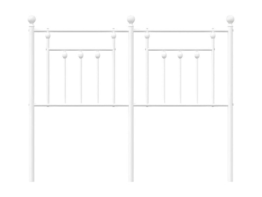 White metal headboard, 120 cm