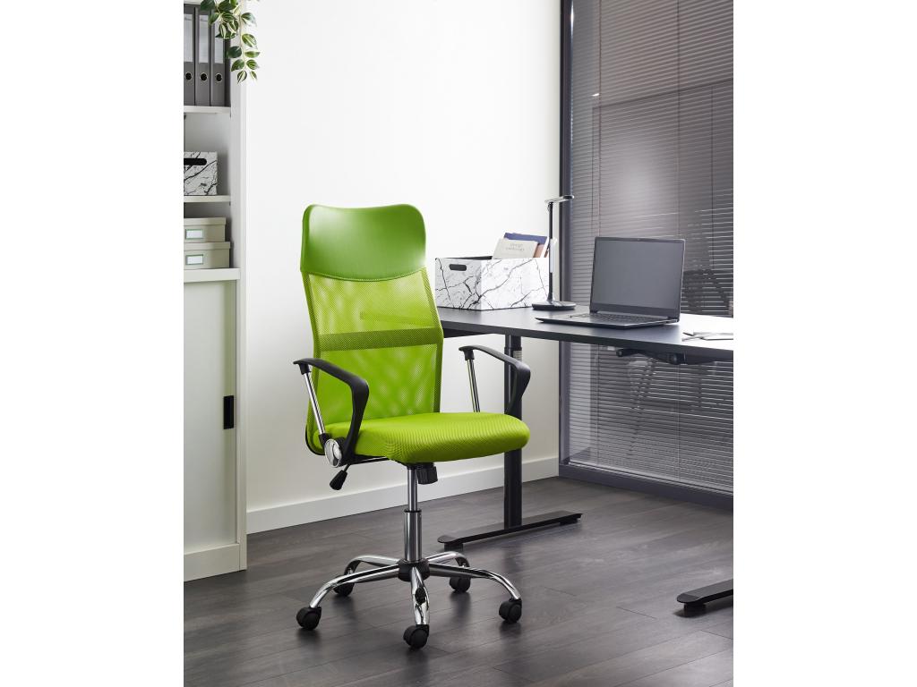 Designer office chair, lime green, LRPT43299