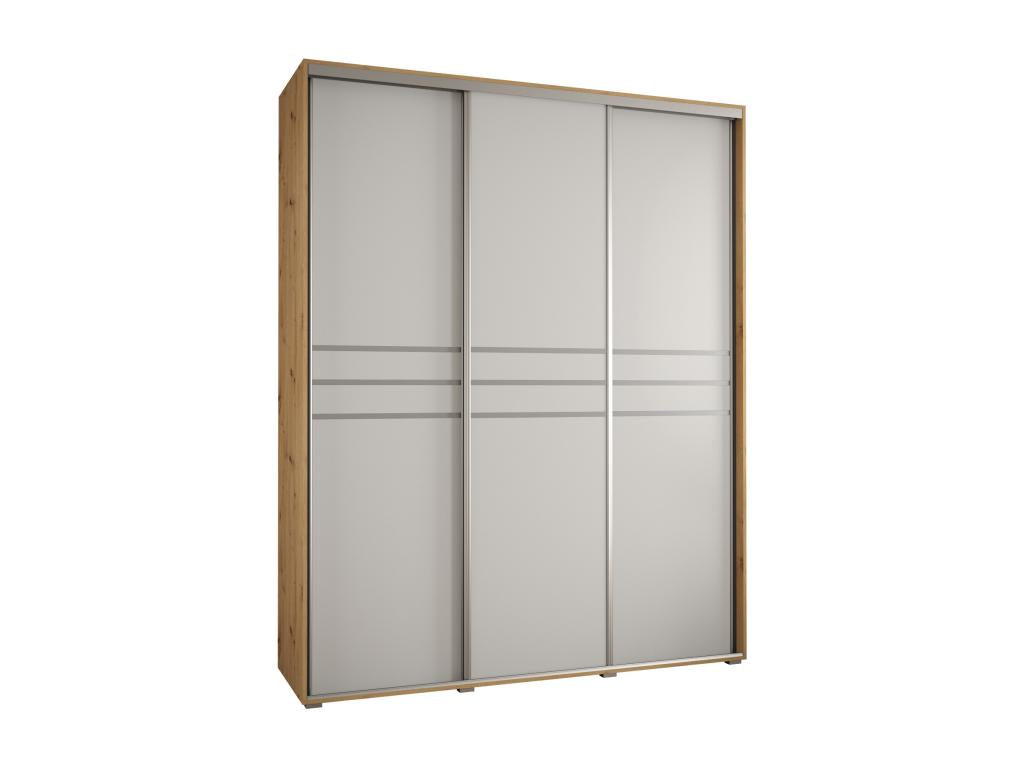 Meublori 10 Sliding Door Wardrobe 235.2/200/60 3 Doors
