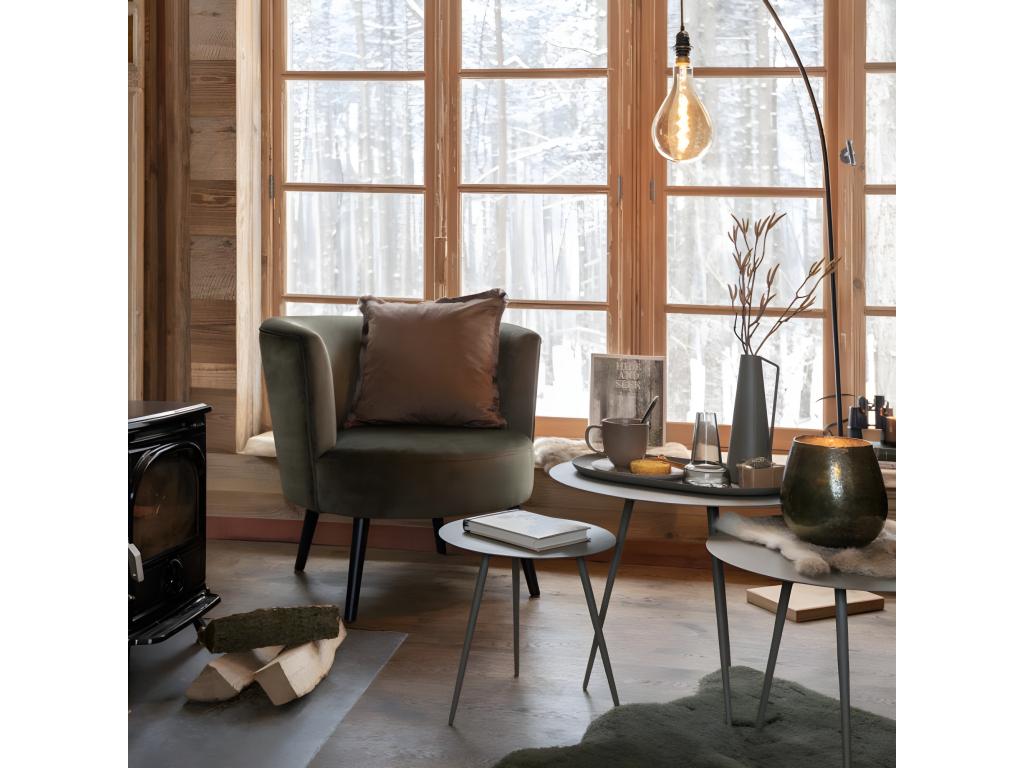 Laviecasa Design Cuve Armchair 79cm Green YMOT00356