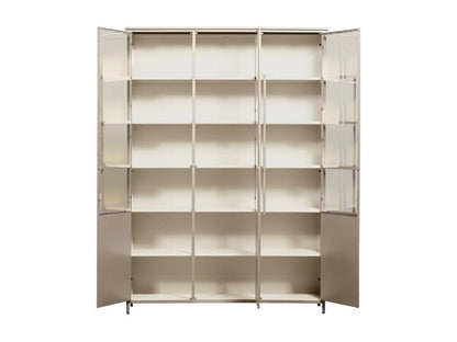 Exhibit XL - 3-door metal display case H200cm - Sand PBVZ12272