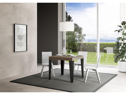 Extendable table 90x90/246 cm Flame Meublori anthracite legs
