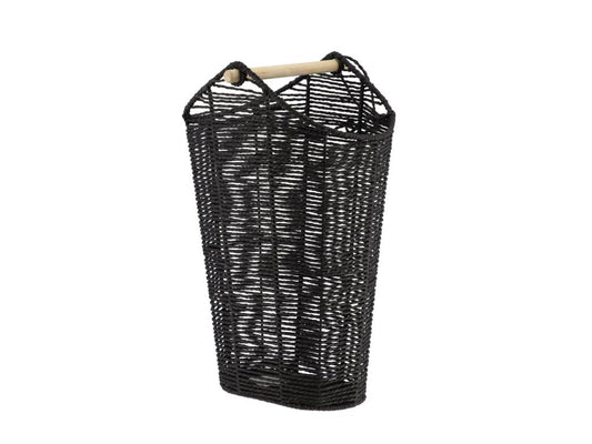 Toilet paper dispenser with reservoir, black