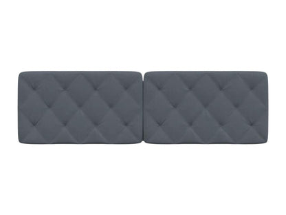 Dark grey velvet headboard cushion 160cm TTPH97112