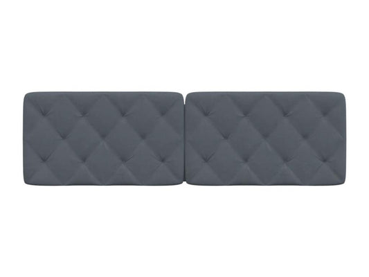 Dark grey velvet headboard cushion 160cm TTPH97112