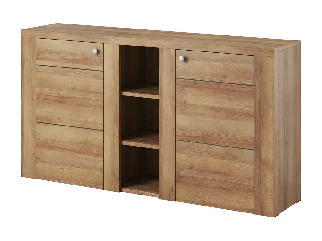 155cm designer sideboard for living room, oak finish, Laviecasa collection. RKFD78444