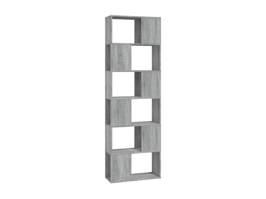 Laviecasa grey bookcase/room divider 60x24x186 cm MSJK16840