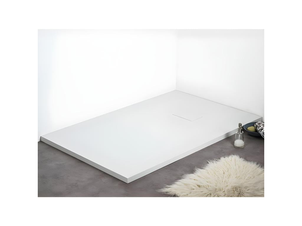Laviecasa extra-flat 80x160 cm shower tray in white slate finish MVHK66715
