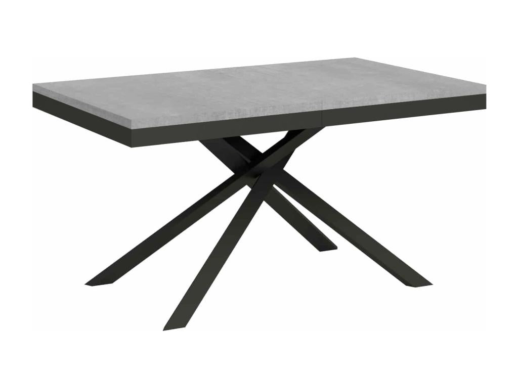 Karida Evolution extendable table 90x160/264 cm, concrete grey, anthracite frame GPXX60073