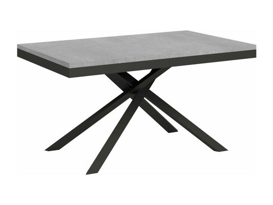Karida Evolution extendable table 90x160/264 cm, concrete grey, anthracite frame GPXX60073