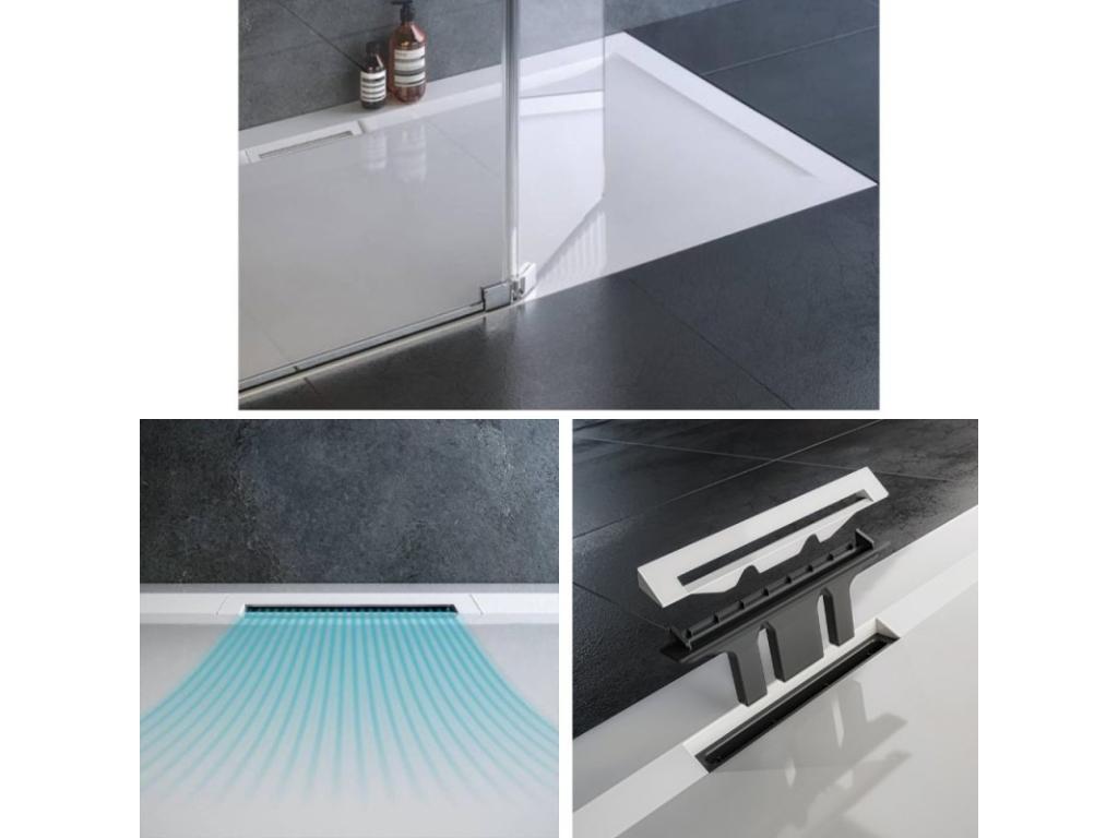 Laviecasa Pure rectangular white shower tray 100x80 EVRZ60109