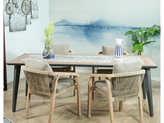 Meublori 213cm Ceramic Garden Table