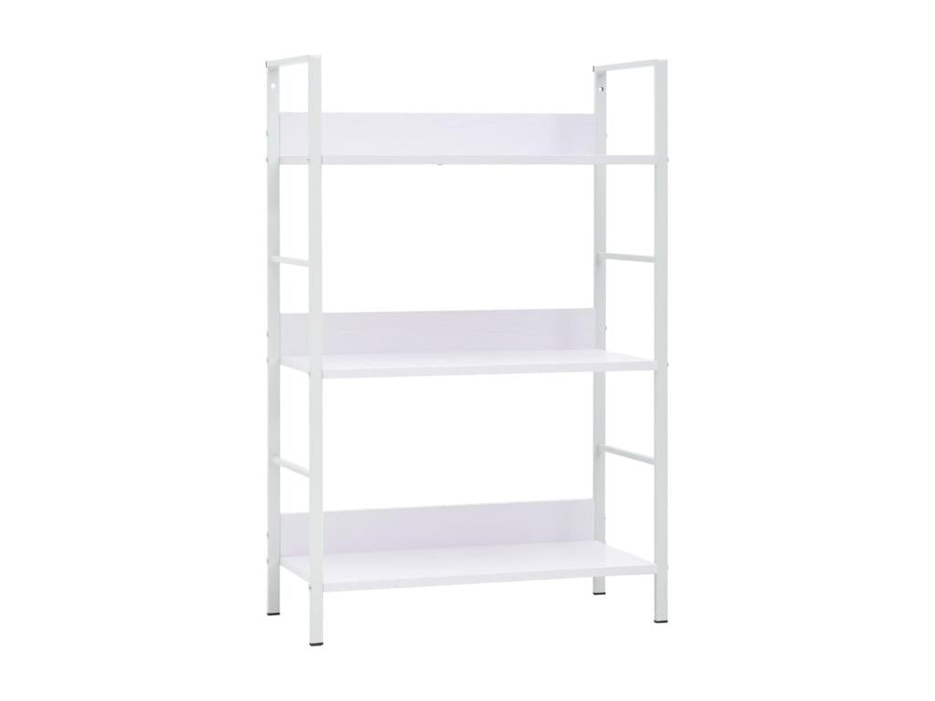 3-tier bookcase, white, 60x27.6x90.5