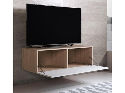 TV stand for living room/dining room in Meublori and white, 100x40x30cm, Meublori H1