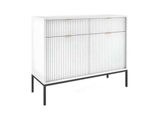 Laviecasa White 2-Door 2-Drawer Buffet ANQK09901