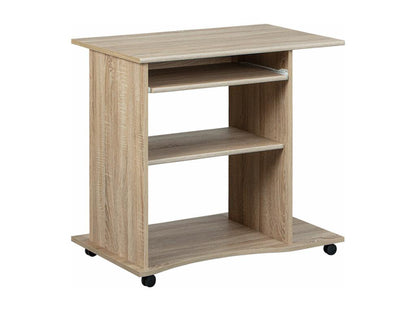 Laviecasa Desk with 1 shelf and 1 sliding keyboard tray, oak effect. JNPB65155