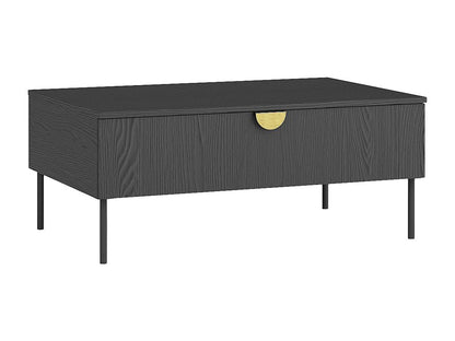 Coffee table with 1 door - Black and gold - Laviecasa ZDBS05517
