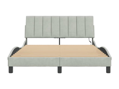 Bed frame with Laviecasaères LED light grey 140x200 XYXT52130