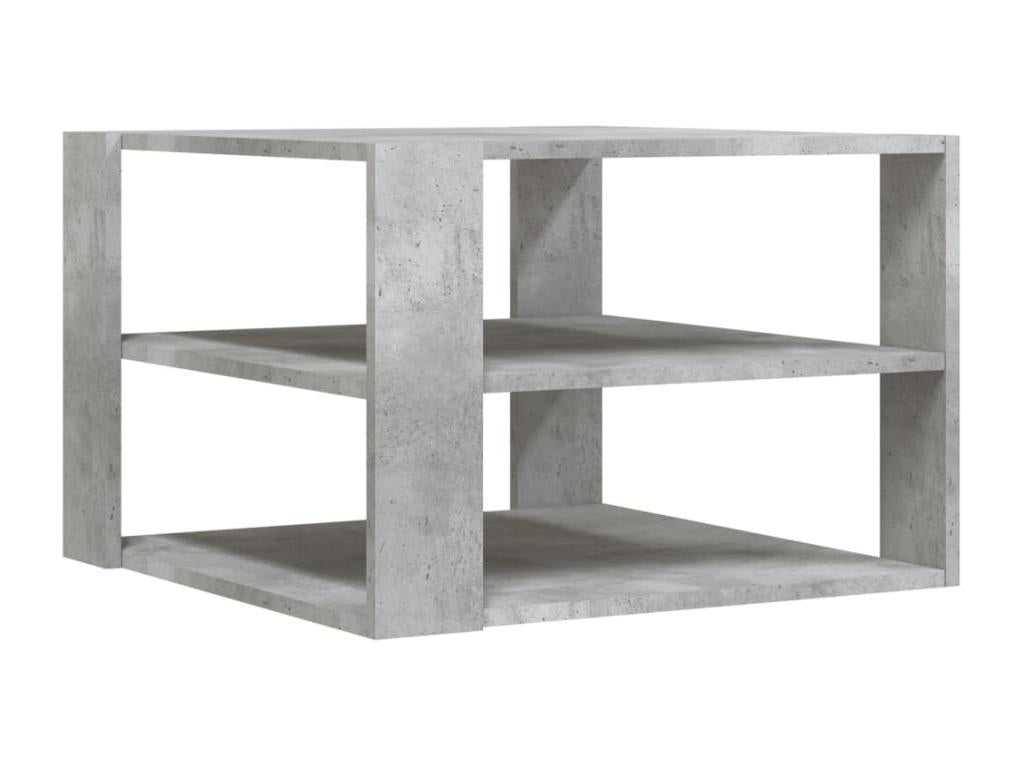 Concrete grey coffee table 59.5x59.5x40 cm engineered wood