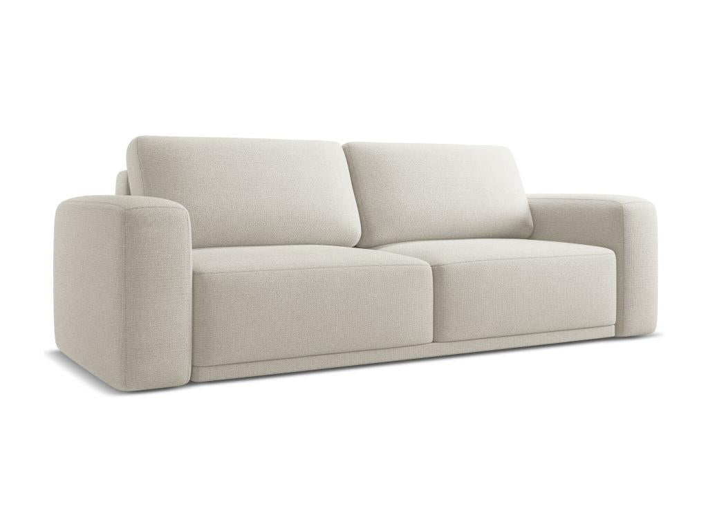 3-seater convertible sofa in chenille fabric - silver - Laviecasa FPHH94455