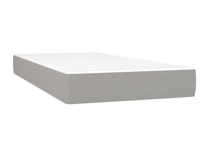 Laviecasa bed base with mattress, light grey, 90x200 cm, fabric TZVG06753