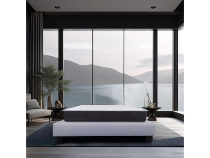 Serenity 160x200 cm Mattress Set with 27 cm Grey Slatted Base