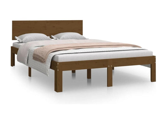Bed frame without mattress honey brown 120x190 cm KRKJ44944