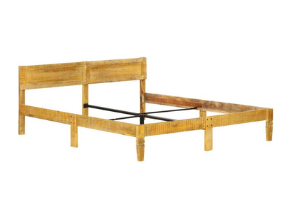 Solid mango wood bed frame 140 cm PHMR59613